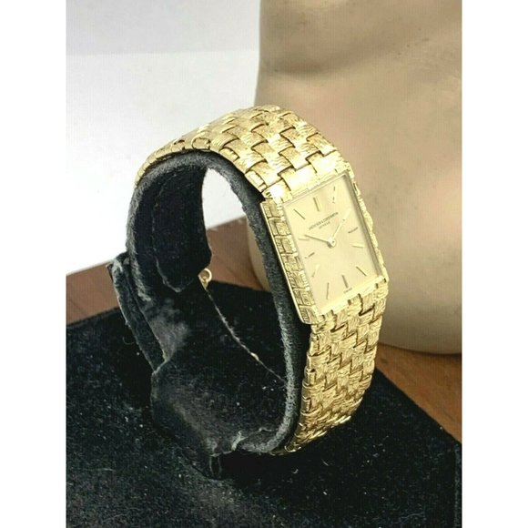 Vacheron Constantin Women's Watch 18k Gold Vintage Swiss Hand Wind Tank - Picture 12 of 12